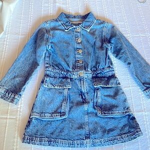 Zara girls denim dress